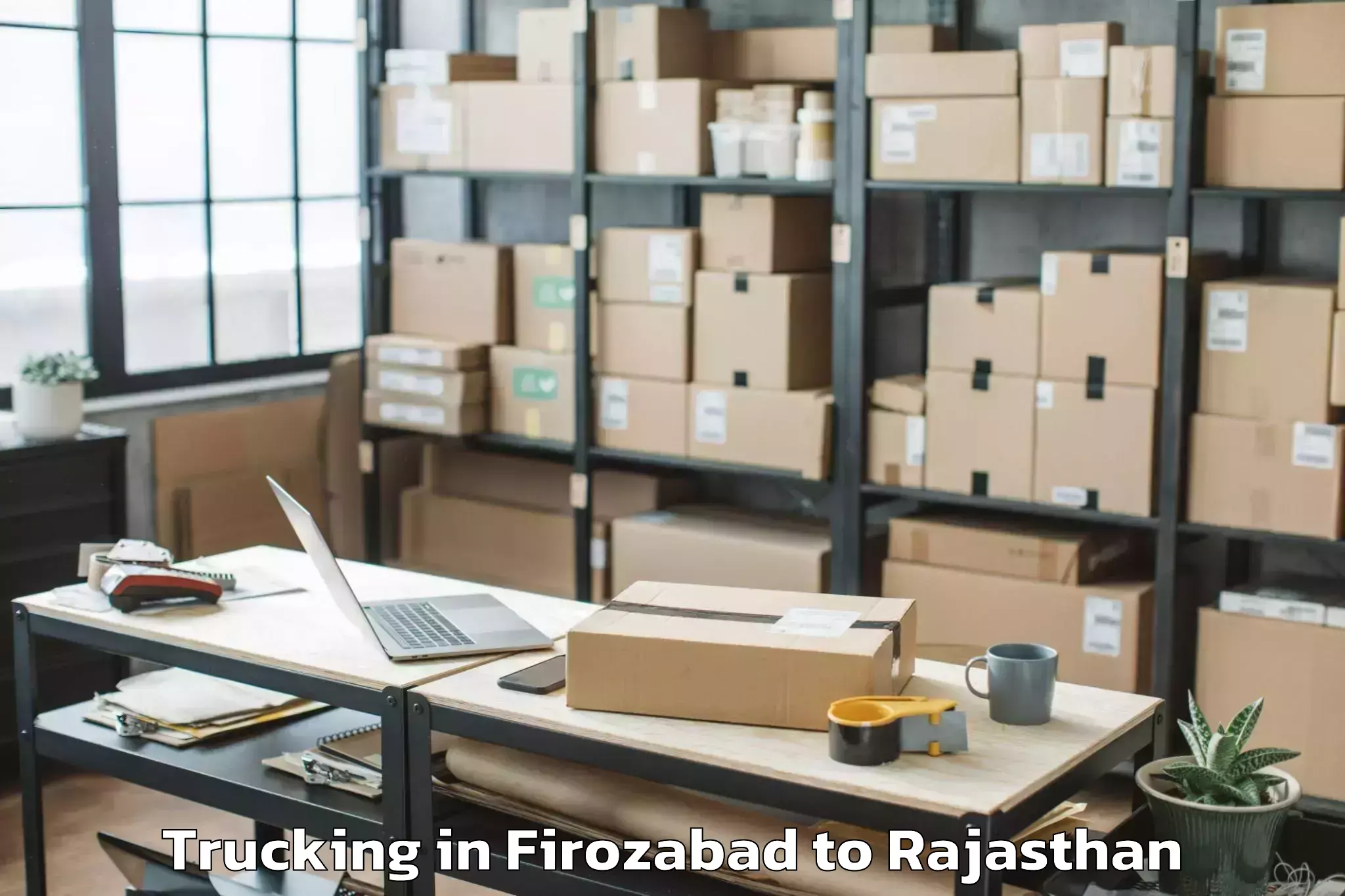 Book Firozabad to Chohtan Trucking